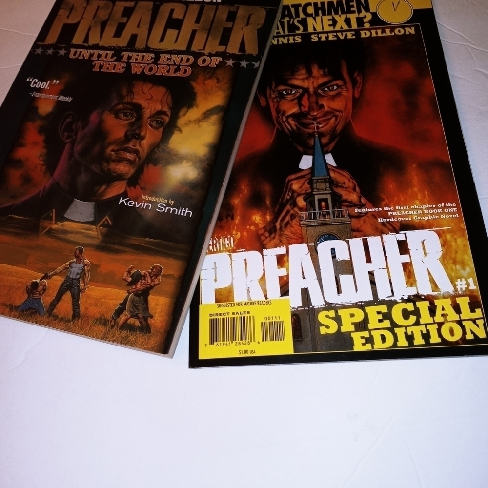 Vertigo preacher comic until the end of the world deluxe presentation